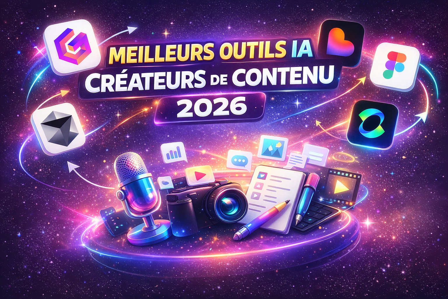 Les 10 meilleurs outils IA pour créateurs de contenu en 2026